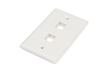 Hyperline FP-U-2-WH Лицевая панель 70x115 мм для 2-х вставок типа Keystone Jack Hyperline FP-U-2-WH фото, купить, цена, магазин