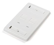 Hyperline FP-US-2-WH Лицевая панель 70x115 мм для 2-х вставок типа Keystone Jack Hyperline FP-US-2-WH фото, купить, цена, магазин