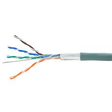 Кабель Cablexpert, FTP5e, 4 пары, 7 *0.18 мм, медь, многож., экран, 305 м, серый Cablexpert FPC-5004E фото, купить, цена, магазин