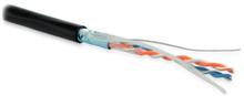 Hyperline FUTP2-C5-S24-OUT-PE-BK-500 (500 м) Кабель витая пара F/UTP Hyperline FUTP2-C5-S24-OUT-PE-BK-500 фото, купить, цена, магазин