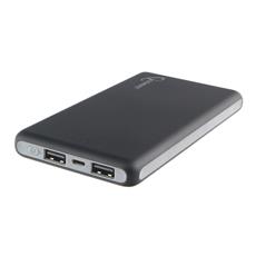 Портативный аккумулятор Gembird GPB-102, 10000мА/ч,USB1: 2,1A, USB2: 2.1A, черный (2.4A Max) Gembird GPB-102 фото, купить, цена, магазин