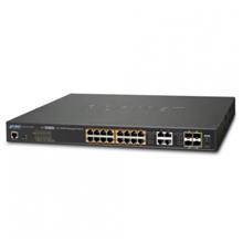 IPv6/IPv4, 16-Port Managed 60W Ultra PoE Gigabit Ethernet Switch + 4-Port Gigabit Combo TP/SFP (400W PoE budget, SNMPv3, 802.1Q VLAN, IGMP Snooping, SSL, SSH, A Planet GS-4210-16UP4C фото, купить, цена, магазин