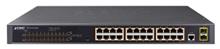 IPv4, 24-Port Managed 802.3at POE+ Gigabit Ethernet Switch + 2-Port 100/1000X SFP (300W) Planet GS-4210-24P2S фото, купить, цена, магазин