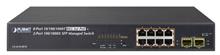 IPv4/IPv6, 8-Port Managed 802.3at POE+ Gigabit Ethernet Switch + 2-Port 100/1000X SFP (120W) Planet GS-4210-8P2S фото, купить, цена, магазин