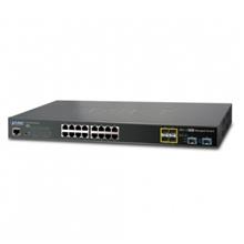 L2+/L4 16-Port 10/100/1000T + 4-port 100/1000X SFP + 2-Port 10G SFP+ Managed Switch, with Hardware Layer3 IPv4/IPv6 Static Routing Planet GS-5220-16T4S2X фото, купить, цена, магазин