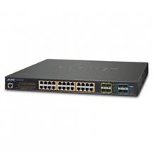L2+/L4 24-Port 10/100/1000T 802.3at PoE with 4 shared SFP + 4-Port 10G SFP+ Managed Switch, with Hardware Layer3 IPv4/IPv6 Static Routing (400W PoE Budget, ONVI Planet GS-5220-24P4X фото, купить, цена, магазин