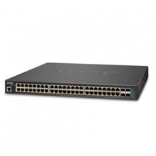 L2+/L4 48-Port 10/100/1000T 802.3at PoE + 4-Port 10G SFP+ Managed Switch, with Hardware Layer3 IPv4/IPv6 Static Routing, W/ 48V Redundant Power (400W PoE Budge Planet GS-5220-48P4XR фото, купить, цена, магазин