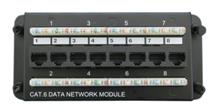 Hyperline HC-PP-8xRJ45-C6-BK Модуль сетевой 8-портовый Hyperline HC-PP-8xRJ45-C6-BK фото, купить, цена, магазин