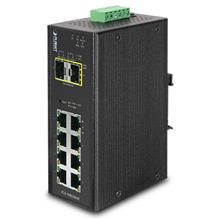 IP30 Industrial 8* 1000TP + 2* 100/1000F SFP Full Managed Ethernet Switch (-40 to 75 degree C) Planet IGS-10020MT фото, купить, цена, магазин