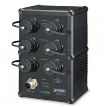 IP67-rated Industrial L2+ 6-Port 10/100/1000T Managed Ethernet Switch (-40~75 degrees C) , ERPS Ring, 1588, Modbus TCP, 6 x waterproof RJ45 connectors included Planet IGS-5227-6T фото, купить, цена, магазин