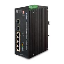 IP30 6-Port Gigabit Switch with 4-Port 802.3AT POE+ plus 2-port 100/1000X SFP (-40 to 75 C) Planet IGS-624HPT фото, купить, цена, магазин