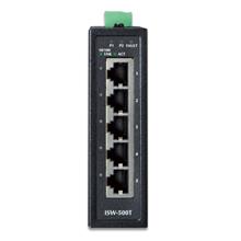 IP30 Compact size 5-Port 10/100TX Fast Ethernet Switch (-40~75 degrees C) Planet ISW-500T фото, купить, цена, магазин