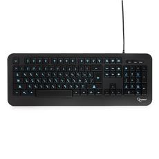 Клавиатура с подсветкой Gembird KB-230L, USB, черный, 104 клавиши, подсветка 3 цвета, кабель 1.45м Gembird KB-230L фото, купить, цена, магазин