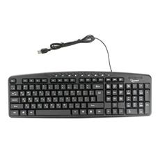 Клавиатура Gembird KB-8340UM-BL, USB, черный, 107 клавиш + 9 доп. клавиш, кабель 1.7 метра Gembird KB-8340UM-BL фото, купить, цена, магазин