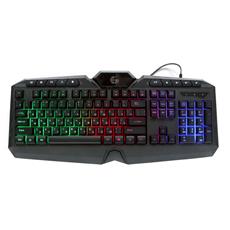 Клавиатура с подсветкой Gembird KB-G410L, USB, черный, 114 кл., м/медиа, Rainbow, кабель 1.5м Gembird KB-G410L фото, купить, цена, магазин