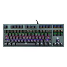 Клавиатура механ. Gembird KB-G540L, USB, мет, переключатели Outemu Blue, 87 клавиши, 20 режимов подсветки, кабель тканевый 1.8м Gembird KB-G540L фото, купить, цена, магазин
