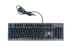 Клавиатура механ Gembird KB-G550L, USB, бирюзовый металлик, переключатели Outemu Blue, 104 клавиши, подсветка 7 цветов 20 режимов, FN, кабель тканевый 1.8м Gembird KB-G550L фото, купить, цена, магазин