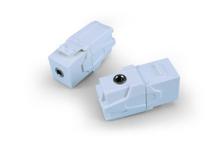 Hyperline KJ1-TRS-D3.5-WH Вставка формата Keystone Jack с проходным адаптером TRS 3.5 мм Hyperline KJ1-TRS-D3.5-WH фото, купить, цена, магазин