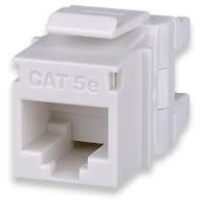Розеточный модуль типа Keystone Cat.5e, RJ45/110, серия MT, белый AESP KJ458MT-C5E-WH фото, купить, цена, магазин