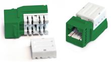 Hyperline KJNE-8P8C-C6-90-GN Вставка Keystone Jack RJ-45(8P8C) Hyperline KJNE-8P8C-C6-90-GN фото, купить, цена, магазин