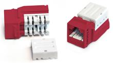 Hyperline KJNE-8P8C-C6-90-RD Вставка Keystone Jack RJ-45(8P8C) Hyperline KJNE-8P8C-C6-90-RD фото, купить, цена, магазин