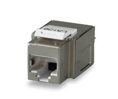 Розеточный модуль типа Keystone экран. Cat.5e, FTP, RJ45/110 AESP KJS458-C5E фото, купить, цена, магазин