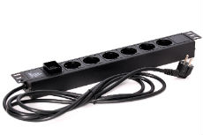 KRAULER блок розеток KRA-PDU-06 для шкафов GPC, KRC и KRS, 6шт. розеток с заземлением, ширина 19 Krauler KRA-PDU-06 фото, купить, цена, магазин