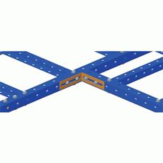 Соединитель угловой 100 мм для стального лестничного лотка, серый LANMASTER LAN-LTS-L100-GY фото, купить, цена, магазин