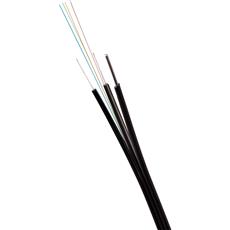 ВО кабель Lanmaster одномодовый универсальный 2 волокна FTTH Drop с тросом FRP нг(А)-HF OS2 Ultra черный LANMASTER LAN-OFC-FUF2-SU-HF-T фото, купить, цена, магазин