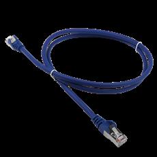 Патч-корд RJ45 - RJ45, 4 пары, FTP, категория 5е, 1 м, синий, LSZH, LANMASTER LAN-PC45/S5E-1.0-BL LANMASTER LAN-PC45/S5E-1.0-BL фото, купить, цена, магазин