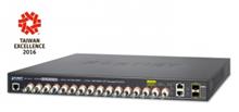 IPv4/IPv6, 16-Port Coax + 2-Port 10/100/1000T + 2-Port 100/1000X SFP Long Reach POE over Coaxial Managed Switch (440W) Planet LRP-1622CS фото, купить, цена, магазин