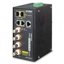 IP30, Industrial IPv4/IPv6, 4-Port Coax + 2-Port 10/100/1000T + 2-Port 100/1000X SFP Long Reach POE over Coaxial Managed Switch (-40 to 75 C) Planet LRP-422CST фото, купить, цена, магазин