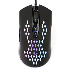 Мышь игровая Gembird MG-580, USB, чёрн, 3200DPI, 7 кн., RGB, каб. тканевый 1.8 м Gembird MG-580 фото, купить, цена, магазин