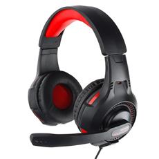Гарнитура игровая Gembird MHS-G210,черный/красный, регулировка громкости, кабель 1.8м Gembird MHS-G210 фото, купить, цена, магазин
