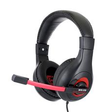 Гарнитура игровая Gembird MHS-G30, черный/красный, регулировка громкости, отключение микрофона, кабель 2.5м Gembird MHS-G30 фото, купить, цена, магазин