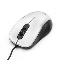 Мышь Gembird MOP-100-S, USB, серебристый, 2 кнопки+колесо кнопка, 1000 DPI, кабель 1.45-1.5м Gembird MOP-100-S фото, купить, цена, магазин