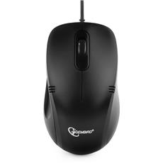 Мышь Gembird MOP-100, USB, черный, 2 кнопки+колесо кнопка, 1000 DPI, кабель 1.45-1.5м Gembird MOP-100 фото, купить, цена, магазин