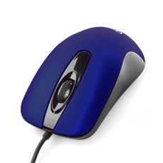 Мышь Gembird MOP-400-B, USB, синий, бесшумный клик, 2 кнопки+колесо кнопка, 1000 DPI, soft-touch, кабель 1.45м, блистер Gembird MOP-400-B фото, купить, цена, магазин