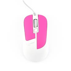 Мышь Gembird MOP-410-P, USB, фуксия, 3 кнопки+колесо кнопка, soft touch, 1600 DPI, кабель 1.5м Gembird MOP-410-P фото, купить, цена, магазин