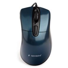 Мышь Gembird MOP-415-B, USB, синий, 3кн.+колесо-кнопка, 2400DPI кабель 1.4м Gembird MOP-415-B фото, купить, цена, магазин