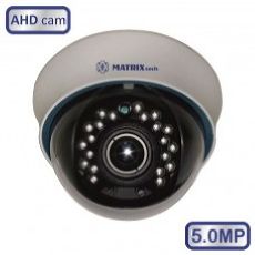 Купольная камера с вариофокальным объективом Matix MT-DW5.0AHD20VK Matrix MT-DW5.0AHD20VK фото, купить, цена, магазин