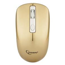 Мышь беспроводная Gembird MUSW-400-G, 2.4ГГц, розовый/золотой, бесшумный клик, 3 кнопки+колесо-кнопка, 1600 DPI, батарейки в комплекте, блистер Gembird MUSW-400-G фото, купить, цена, магазин