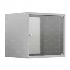 Шкаф настенный телекоммуникационный NTSS LIME 12U 550х450х635мм, 2 профиля 19, дверь стеклянная, боковые стенки несъемные, разобранный, серый RAL 7035 Emilink NTSS-WL12U5545GS фото, купить, цена, магазин