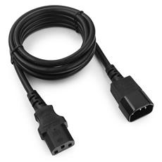 Кабель питания сист.блок-монитор Cablexpert PC-189-1-1.8M, 1.8м, C13-C14, 3x1кв.мм., черный, с заземлением Cablexpert PC-189-1-1.8M фото, купить, цена, магазин
