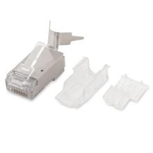 Hyperline PLUG-8P8C-UV-C6A-SH-50 Разъем RJ-45(8P8C) под витую пару Hyperline PLUG-8P8C-UV-C6A-SH-50 фото, купить, цена, магазин