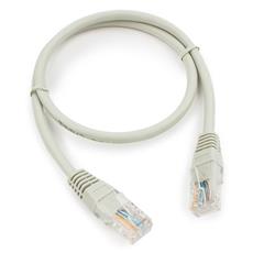 Патч-корд медный UTP Cablexpert PP10-0.5M кат.5e, 0.5м, литой, многожильный (серый) Cablexpert PP10-0.5M фото, купить, цена, магазин