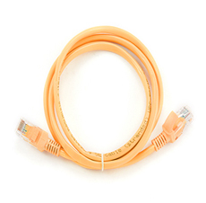 Патч-корд UTP Cablexpert PP12-1M/O кат. 5e, 1м, литой, многожильный (оранжевый) Cablexpert PP12-1M/O фото, купить, цена, магазин