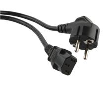 Hyperline PWC-IEC13-SHM-1.0-BK Кабель питания компьютера (Schuko+C13) (3x0.75) Hyperline PWC-IEC13-SHM-1.0-BK фото, купить, цена, магазин