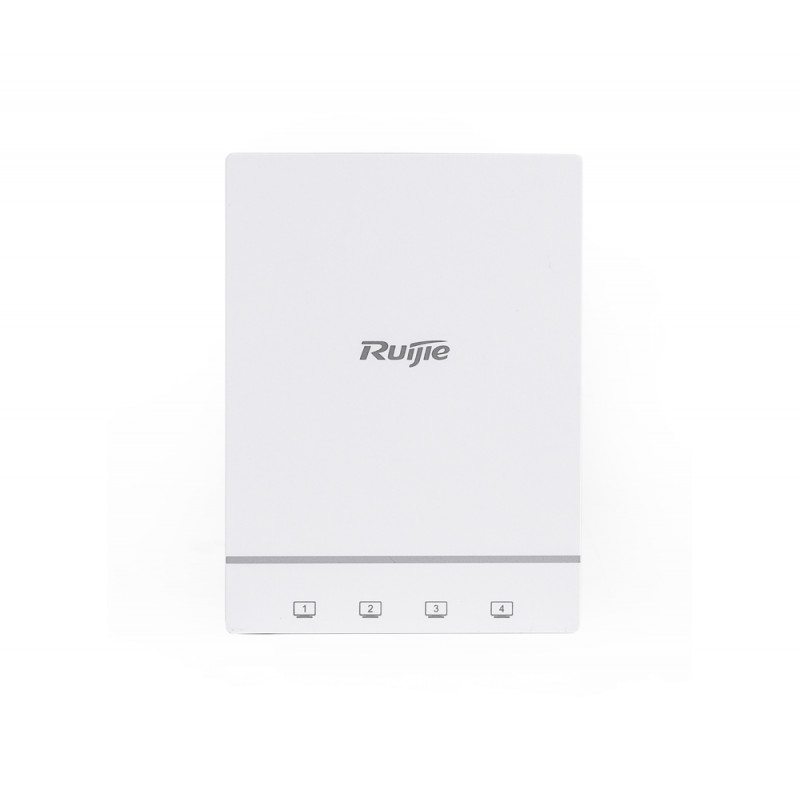 Wall Plate Wi-Fi 6 (802.11ax) Access Point, standard size of 86-type faceplate, built-in antenna, dual-radio dual-band, support 574.5Mbps @2.4G and 1.2Gbp Ruijie RG-AP180 фото, купить, цена, магазин