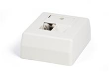 SB-GTS1-8P8C-C5E-SH-WH Розетка RJ-45, одинарная, категория 5e, настенная, экранированная Hyperline SB-GTS1-8P8C-C5E-SH-WH фото, купить, цена, магазин